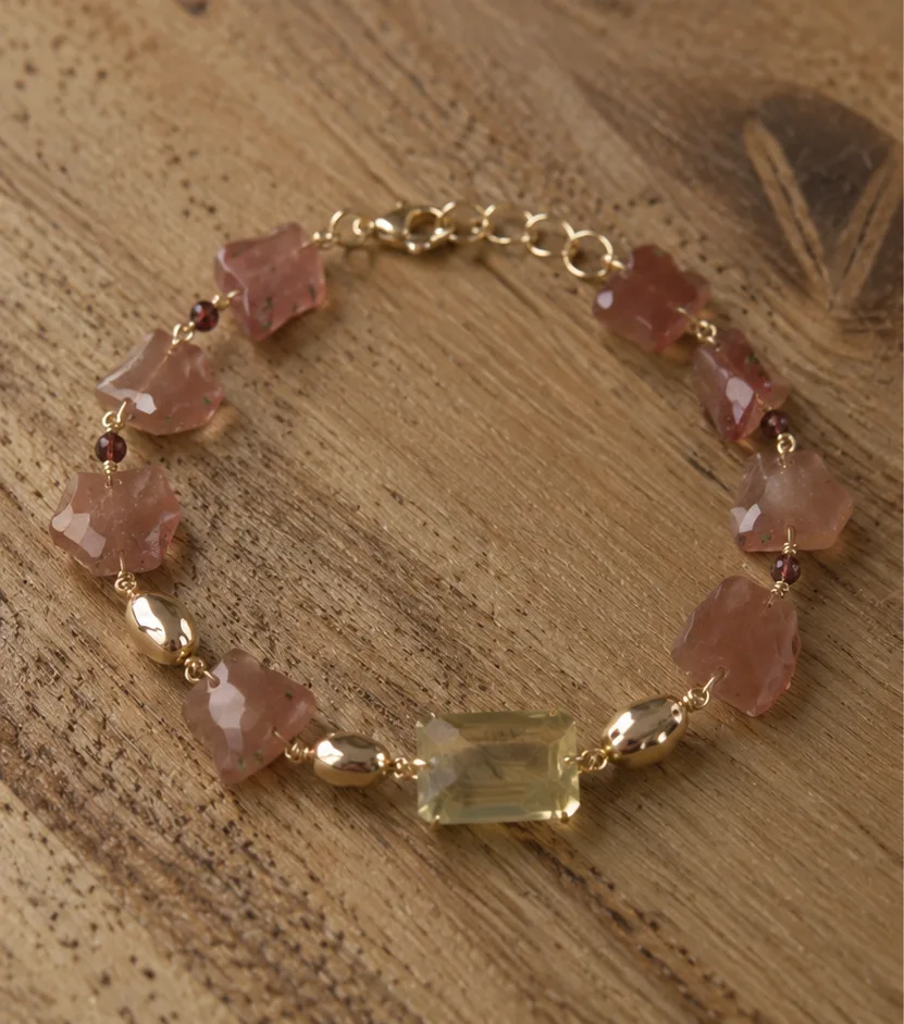 Bracciale Tundra — Andesina, quarzo citrino · photo 1