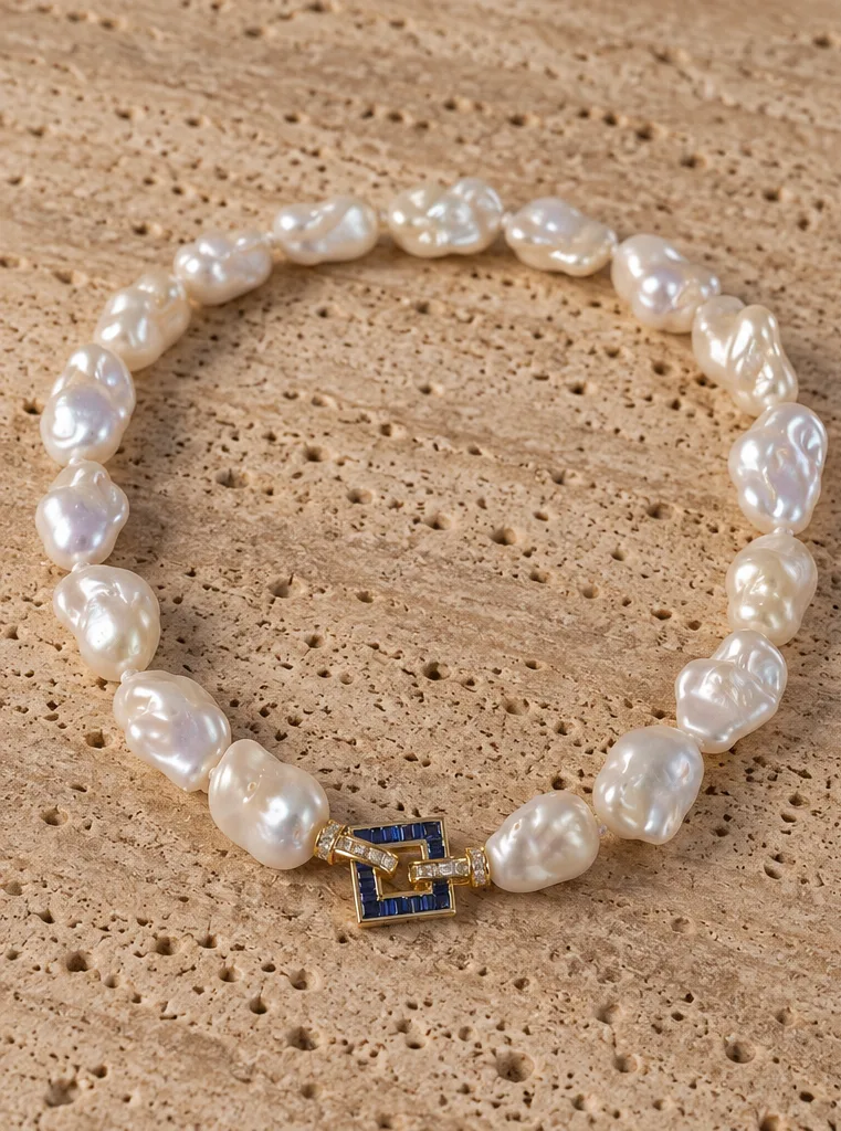 Collana Cristallo — Perla flameball · photo 1